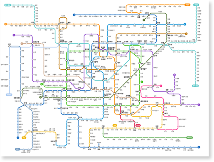 모바일서울앱 서비스용 지하철노선도 웹기능개발 상세이미지